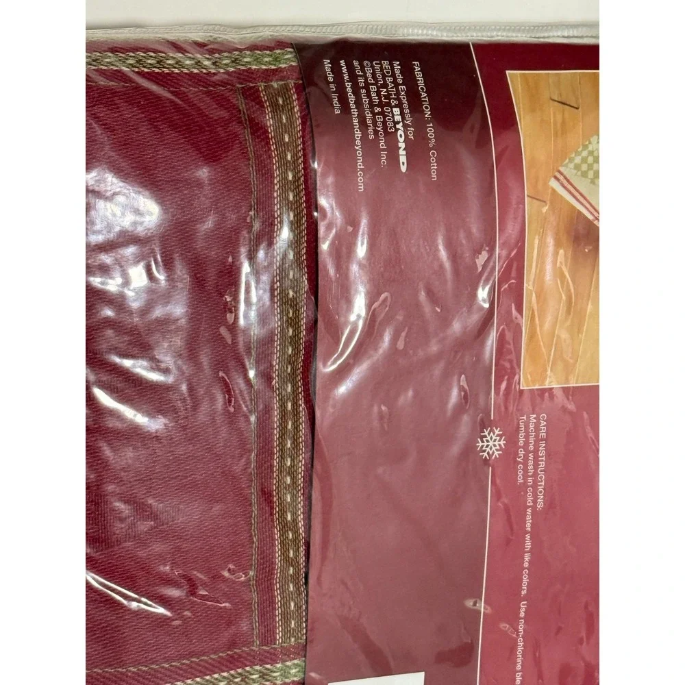 NWT Heartland Plaid Winter Home Tablecloth 60